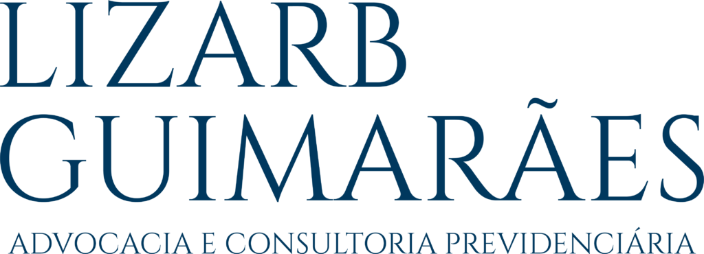 Logotipo com o nome Lizarb Guimarães em letras grandes e, abaixo, o texto Advocacia e Consultoria Previdenciária.